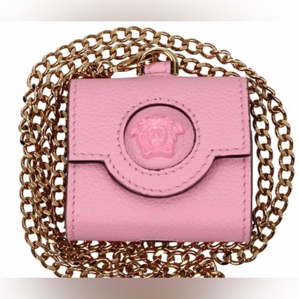 Versace Pink La Medusa Air Pods case NEW (AUTHENTIC)